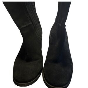 Joan & David Black Ankle Boots with Rounded Toe